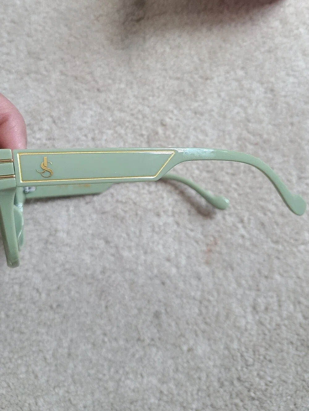 Jessica Simpson Retro w Metal Trim Sunglasses Tortoise/Sage Green  J6372-SG Cat